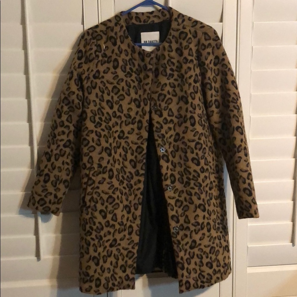 Leopard print coat